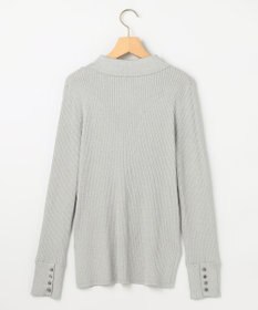 組曲 ラメリブポロ襟 ニット