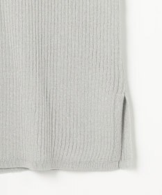 組曲 L ラメリブポロ襟 ニット