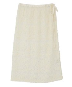 earth music&ecology モールレースラップスカート