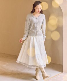 Feroux キラキラシャギー ニット カーディガン