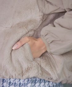 Tiaclasse 【リバーシブル】キルティングエコファー2WAYブルゾン