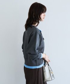 YECCA VECCA 2wayレイヤードクルーネックカーディガン