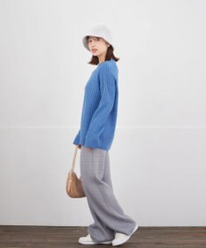 Tiaclasse 裏シャギージャガードニットパンツ