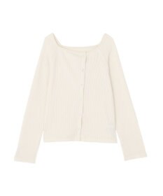 earth music&ecology 【予約】アシメ釦ツイストテレコカットソー