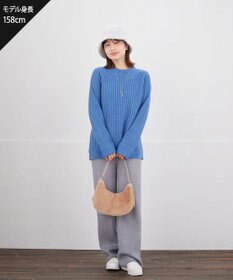 Tiaclasse 裏シャギージャガードニットパンツ