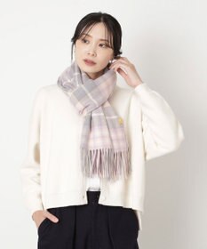 MOONBAT WEB限定【洗える】ミエル (miel) カシミヤ100％ チェックストール