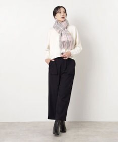 MOONBAT WEB限定【洗える】ミエル (miel) カシミヤ100％ チェックストール