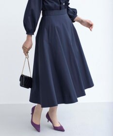組曲 【セットアップ着用可・WEB限定】コンパクトシャーティング フレアスカート