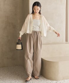 AMERICAN HOLIC ウォッシャブルショート丈シアーカーディガン