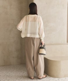 AMERICAN HOLIC ウォッシャブルショート丈シアーカーディガン