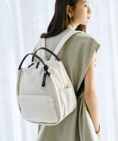TOPKAPI 【Breath TOPKAPI】【撥水】ツヤ ナイロン レザーハンドル ミニ リュック