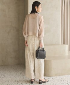 AMERICAN HOLIC ウォッシャブルショート丈シアーカーディガン