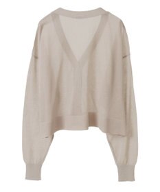 AMERICAN HOLIC ウォッシャブルショート丈シアーカーディガン