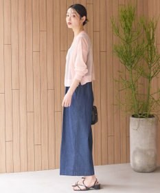 AMERICAN HOLIC ウォッシャブルショート丈シアーカーディガン