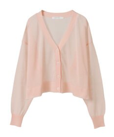 AMERICAN HOLIC ウォッシャブルショート丈シアーカーディガン