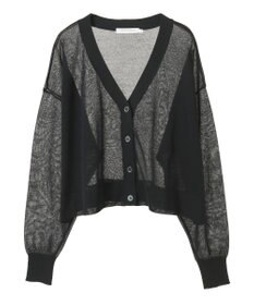 AMERICAN HOLIC ウォッシャブルショート丈シアーカーディガン