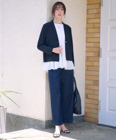 J.PRESS LADIES L 【WEB限定カラーあり】レイヤードジャージー フレア カットソー