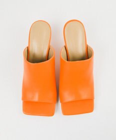 BONTRE 【PRECIEUX JOUET/プレシュウジュエ】ワイドスクエアスカルプチャーヒールミュール/019PJ