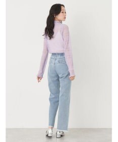 earth music&ecology ジャガードシャーリングシアートップス