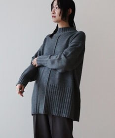 Green Parks 洗えるモックネックニットプルオーバー