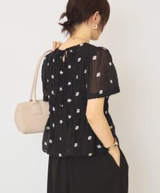 AMERICAN HOLIC 花柄刺繍シャーリングブラウス