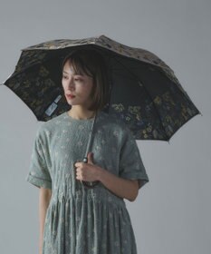 AND WOOL 〈一級遮光生地・晴雨兼用〉筆記帳刺繍の日傘 （長傘タイプ）