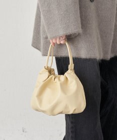 russet レザー巾着4WAYショルダーバッグ(CE-1454)