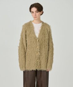 GRACE CONTINENTAL シャギーニットカーディガン