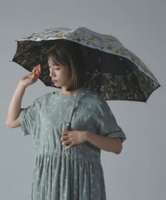 AND WOOL 〈一級遮光生地・晴雨兼用〉筆記帳刺繍の日傘 （長傘タイプ）