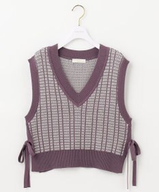 ANY SIS 【2SET】ニットベスト×チュニック ブラウス