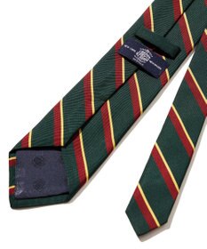J.PRESS MEN 【J.PRESS ORIGINALS】Silk W-rep Regimental Tie / Japan Made
