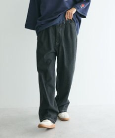 CRAFT STANDARD BOUTIQUE 【ユニセックス】デニム2タックワイドテーパードパンツ