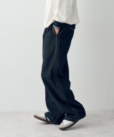 CRAFT STANDARD BOUTIQUE 【ユニセックス】デニム2タックワイドテーパードパンツ