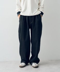 CRAFT STANDARD BOUTIQUE 【ユニセックス】デニム2タックワイドテーパードパンツ