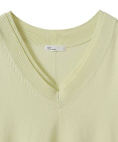 CRAFT STANDARD BOUTIQUE バックギャザーＶネックニットベスト