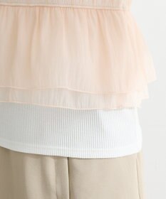 Green Parks オーガンジービスチェドッキング半袖プルオーハ