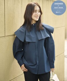 #Newans 【セレモニーにも】2wayタックフレアカラーブラウス