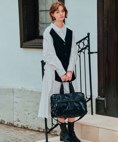 LeSportsac DELUXE MED WEEKENDER/ブラックシャイン