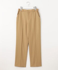 自由区 【洗える】ウォッシャブルハイカウントフラノ ストレートパンツ