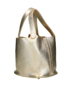 INTER-CHAUSSURES 【ANDREA CARDONE】メタリックレザーバケットバッグ