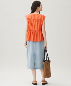 自由区 【洗える】ウスカルデニムAライン スカート