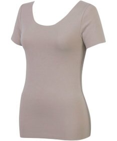 Wing あったかインナー 綿100％(肌側) アウターにひびきにくい ムレにくい 【綿の贅沢 ここちフラット】 3分袖 半袖 秋 冬 EL4372 ウイング／ワコール