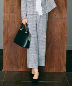 自由区 【カタログ掲載】ライトミックスツィードワイド パンツ