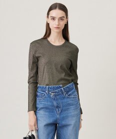 ICB 【洗える】 シャイニーリブテレコ プルオーバー