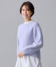 自由区 L 【洗える】ウールカシミヤブレンドプルオーバー ニット