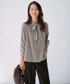 J.PRESS LADIES S サイロチェック ストライプ ブラウス
