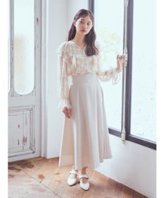 earth music&ecology バックレースアップスカート