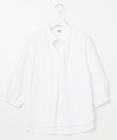 J.PRESS LADIES L コンビジャージー フリルネック カットソー