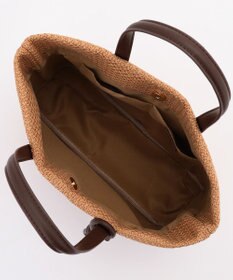 ANY ワイドフェイクラフィアトートバッグ