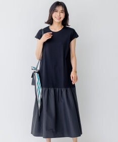 23区 S 【洗える】スーピマコットンプレーティング ワンピース